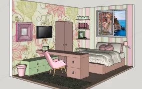 Elegant Teen Girl Bedroom