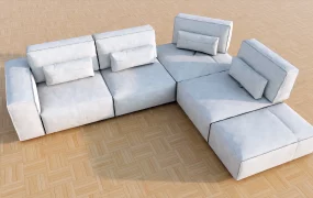 Light Grey Sectional Sofa