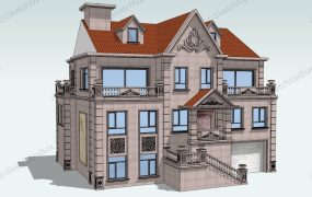 3 Story European Style House