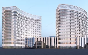 Modern Curved Hotel Architecture Design