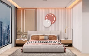 Modern Scandinavian Feminine Master Bedroom