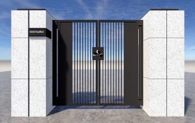 Modern Metal Garden Gate