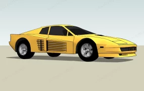 Yellow Sports Car