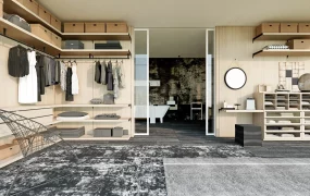 Dressing Room With Bathroom Design