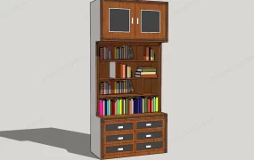 Tall Slim Bookcase