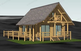 Small Log Cabin Home