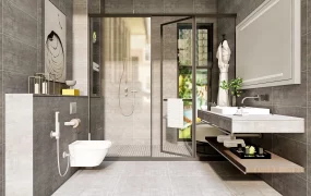 Small Brown Bathroom Idea