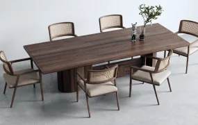 7 Piece Modern Organic Dining Set