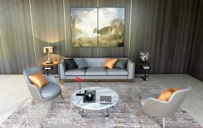 Living Room Design With Accent Wall