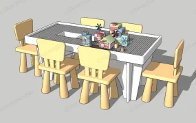 Kids LEGO Table And Chairs