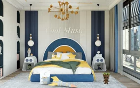 Blue Childrens Bedroom Idea