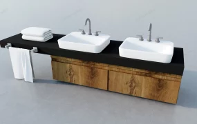 Rustic Farmhouse Bathroom Vanity