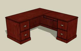 L-Shaped Executive Desk