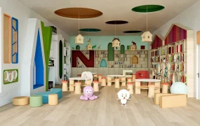 Modern Preschool Reading Room Design