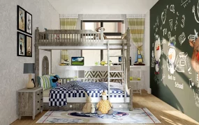 Rustic Kids Bedroom Design Idea