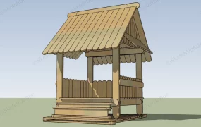 Wood Japanese Pavilion