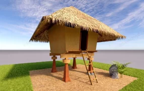 Asian Stilt Hut