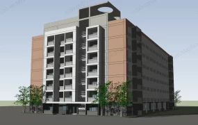 Urban Apartment Building