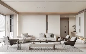 Neutral Living Room Design