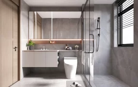 Space Saving Modern Bathroom Layout