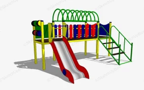 Metal Playground Climbing Slide