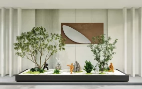Peaceful Indoor Zen Garden