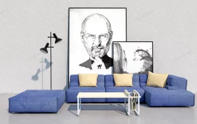 Blue Sectional Sofa Living Room