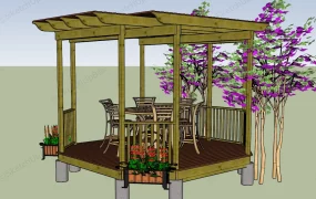 Pavilion With Dining Set