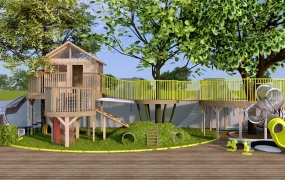 Backyard Playhouse Outdoor Playset