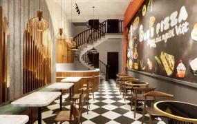 Pizza Restaurant Interior Design