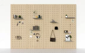 Wooden Pegboard Display