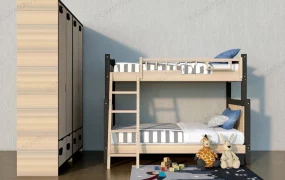 Bunk Bed & Wardrobe