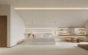 Wabi Sabi Style Hotel Room