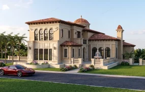 Spanish Colonial Revival And Italianate Hybrid Mansion