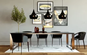 Luxury Minimalist Dining Room