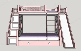 Pink Children's Bunk Bed
