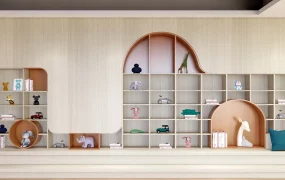 Full Wall Toy Storage And Bookshelf