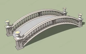 Stone Arch Garden Bridge