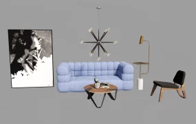 Small Apartment Living Room Furniture Set