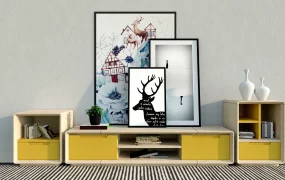 Tv Stand And Cabinet Set