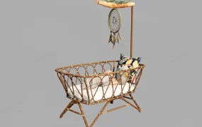 Rustic Wood Baby Crib