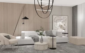 Cream And Grey Living Room