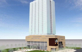Modern Mixed Use Commercial Skyscraper