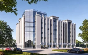 Symmetrical Multi Story Commercial Building