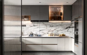 Modern Luxury Kitchen Scene SketchUp 3D Model