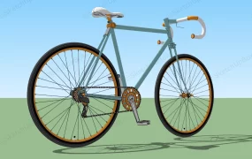 Lightweight Blue Road Bike