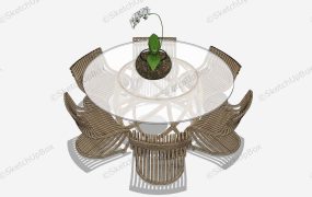 Round Patio Dining Set