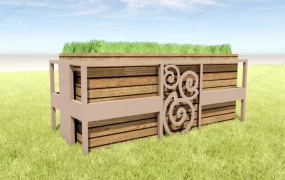 Rectangular Wood Planter Box