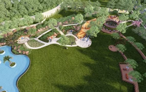 Community Park With Playground