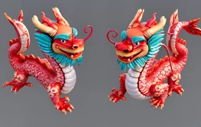 Chinese Dragon Statue